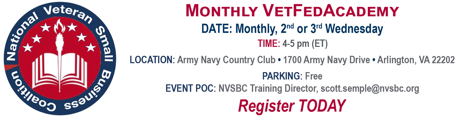 VETFedAcademy Monthly Event