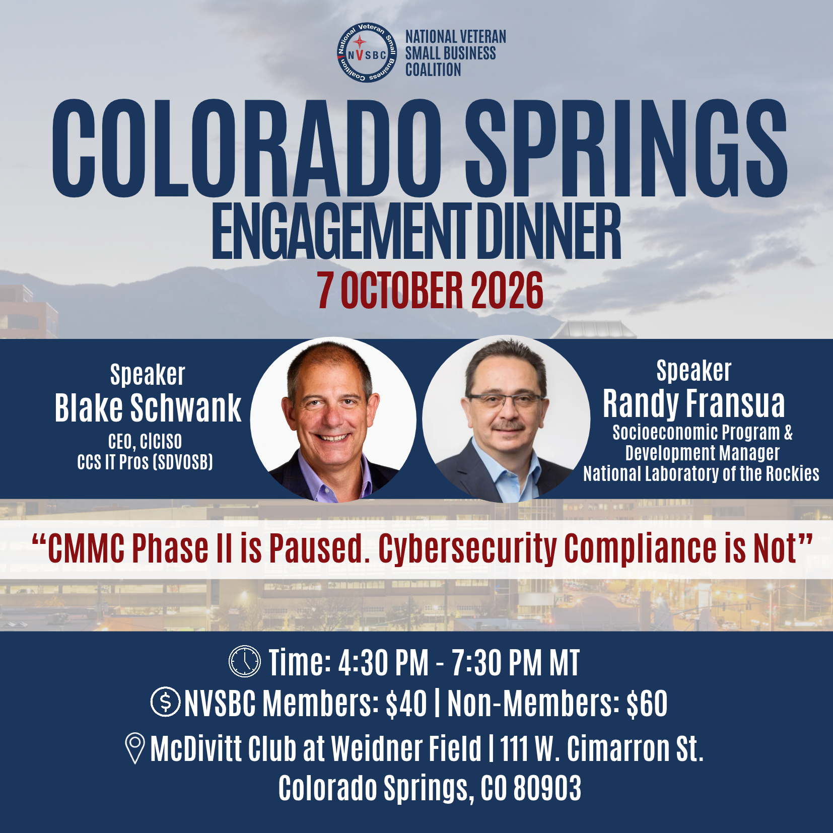 Colorado Springs October 2026