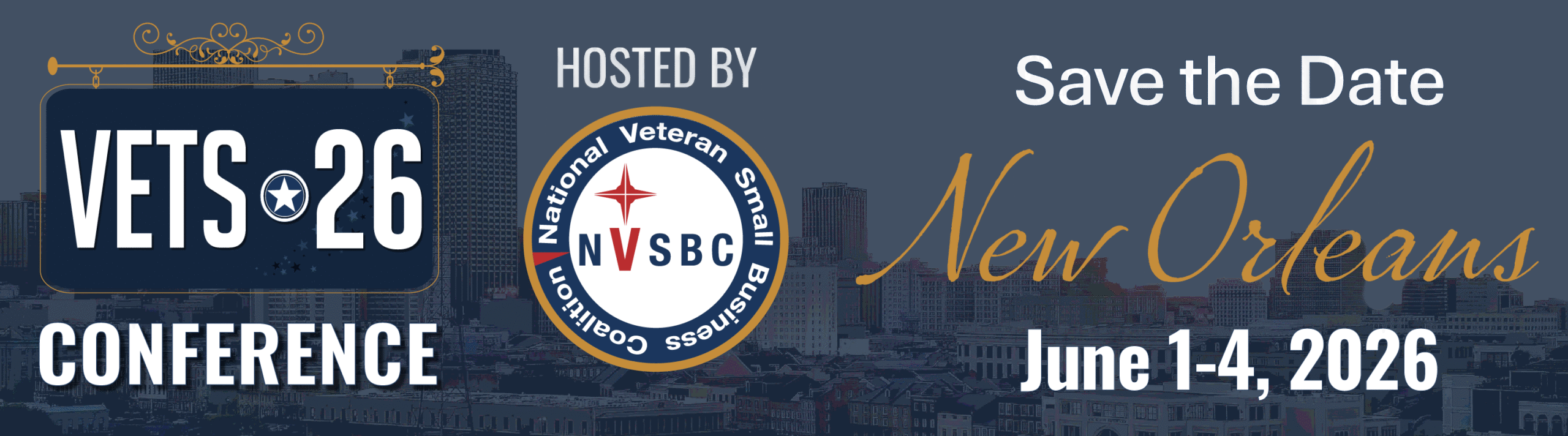 Save the Date for VETS26 in New Orleans!