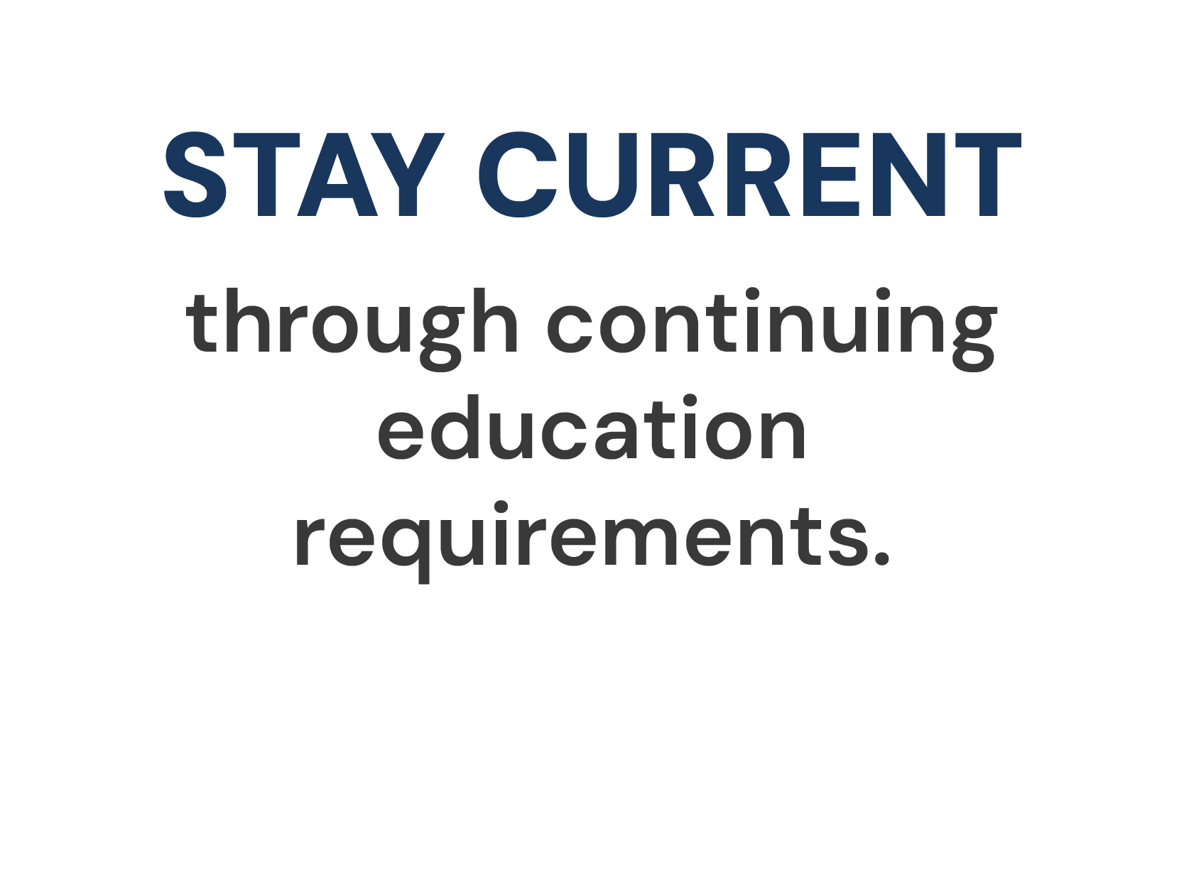 SBP Program How it works 03-2026_Stay Current-02 Stay Current through continuing education requirements.